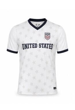 New with Tags Icon Sports US Soccer USMNT Shirt White Mens Medium